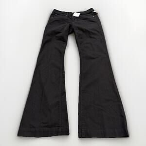 GAP 1969 Long and Lean Womens Black Flare Denim Jeans Size 26/2 NWT NEW